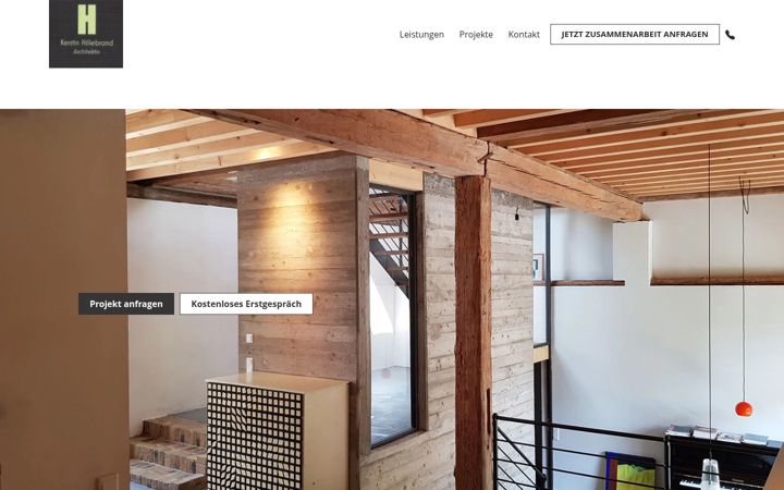 Screenshot of hillebrand-architektur.de