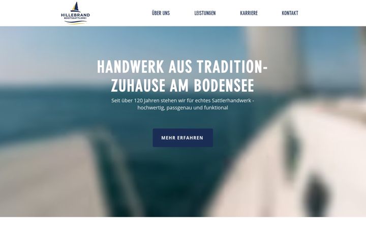 Screenshot of hillebrand-bootssattlerei.de