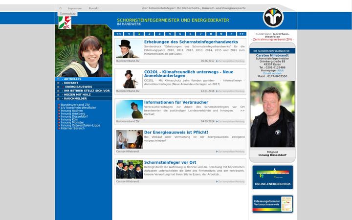 Screenshot of hillebrandt-schornsteinfeger.de