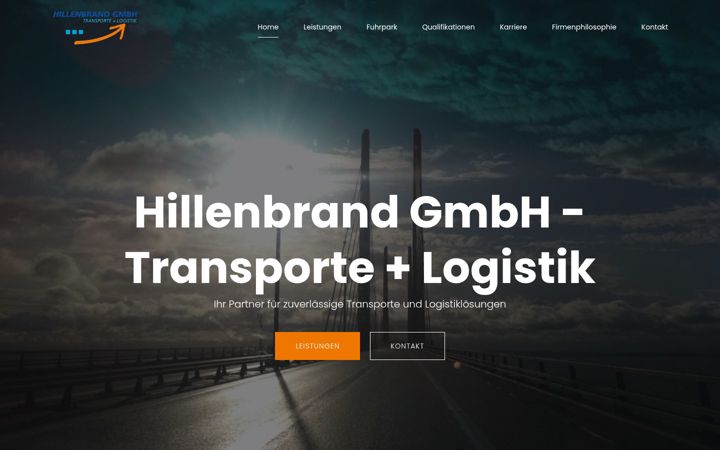 Screenshot of hillenbrand-transporte-logistik.de