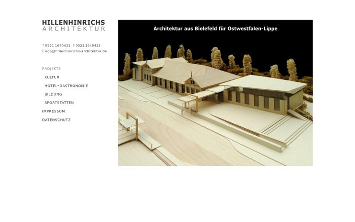Screenshot of hillenhinrichs-architektur.de