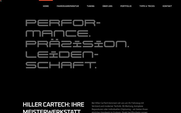 Screenshot of hillercartech.de
