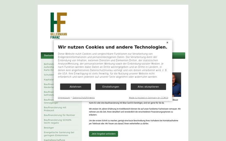 Screenshot of hillermann-finanz.de