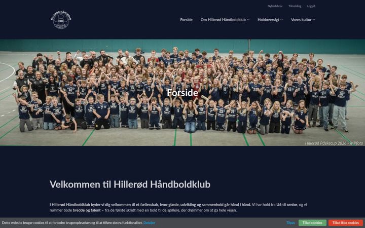 Screenshot of hillerod-hk.dk