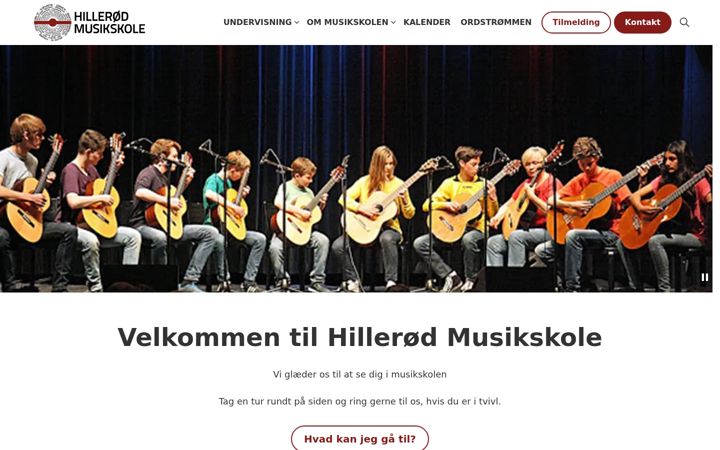 Screenshot of hillerodmusikskole.dk