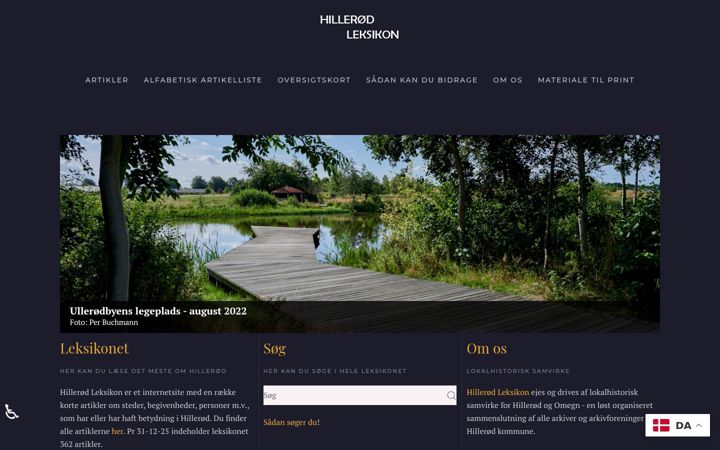 Screenshot of hilleroedleksikon.dk