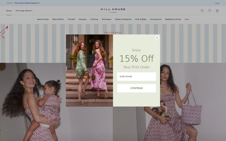 Screenshot of hillhousehome.com