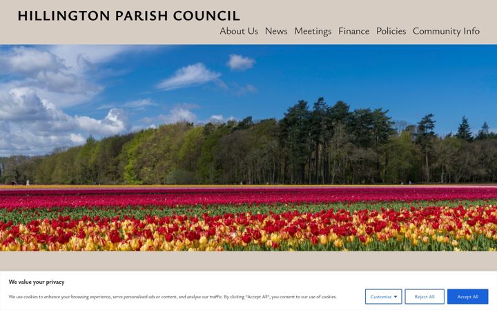 Screenshot of hillington-pc.gov.uk