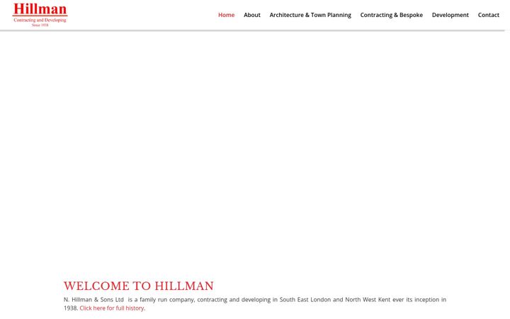 Screenshot of hillman.co.uk