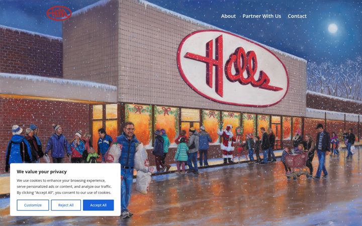 Screenshot of hillsbrands.com