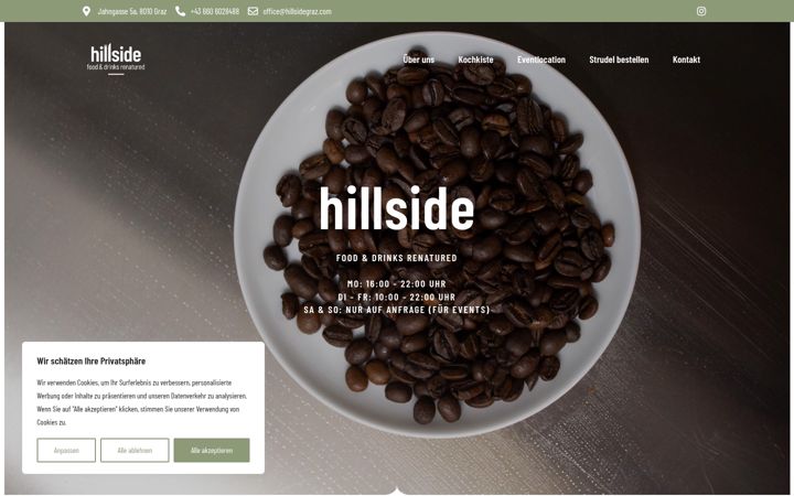 Screenshot of hillsidegraz.com