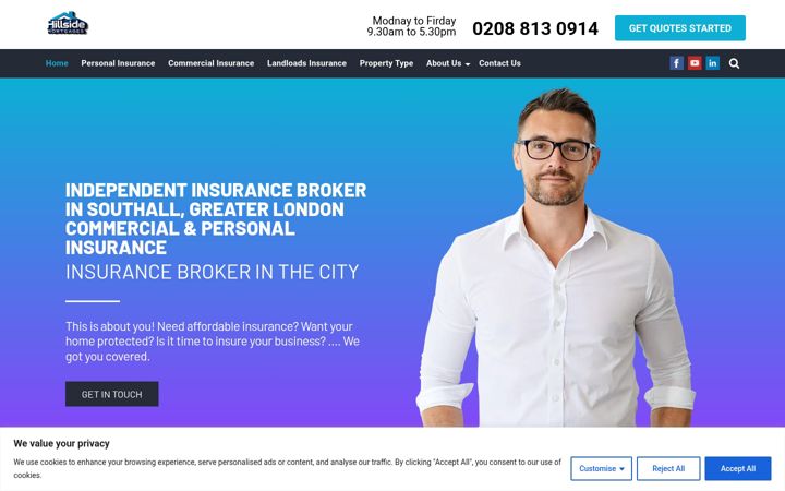 Screenshot of hillsidemortgages.com
