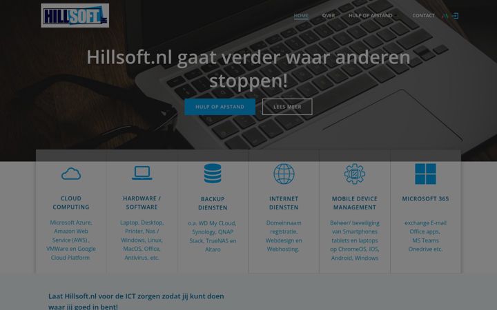 Screenshot of hillsoft.nl