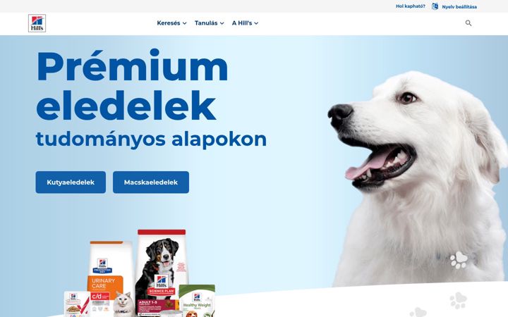 Screenshot of hillspet.co.hu