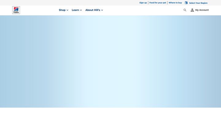 Screenshot of hillspet.co.uk