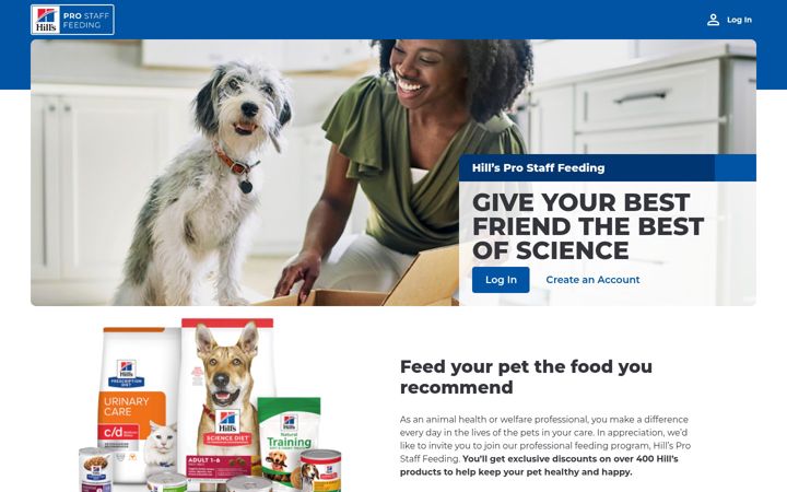 Screenshot of hillsprofeeding.com