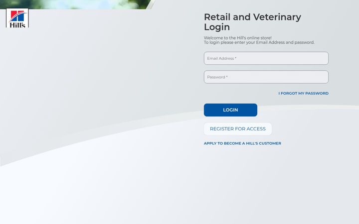 Screenshot of hillsretailorder.com