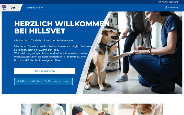Screenshot of hillsvet.at