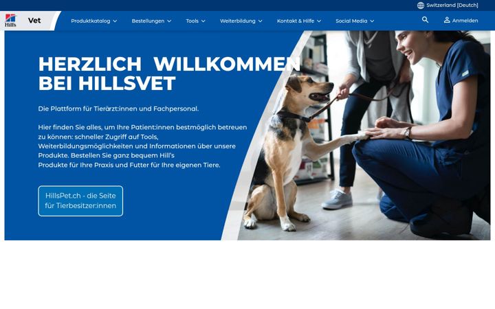 Screenshot of hillsvet.ch