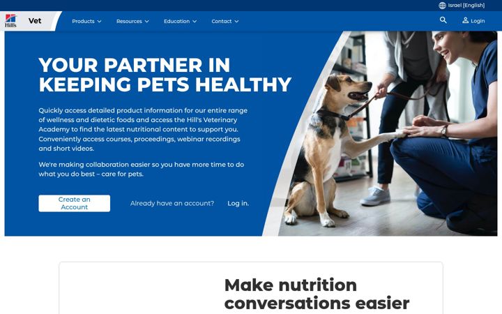 Screenshot of hillsvet.co.il