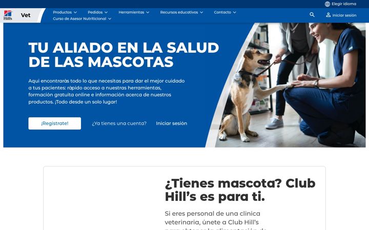 Screenshot of hillsvet.es