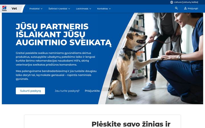 Screenshot di hillsvet.lt