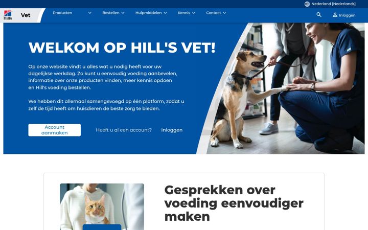 Screenshot of hillsvet.nl