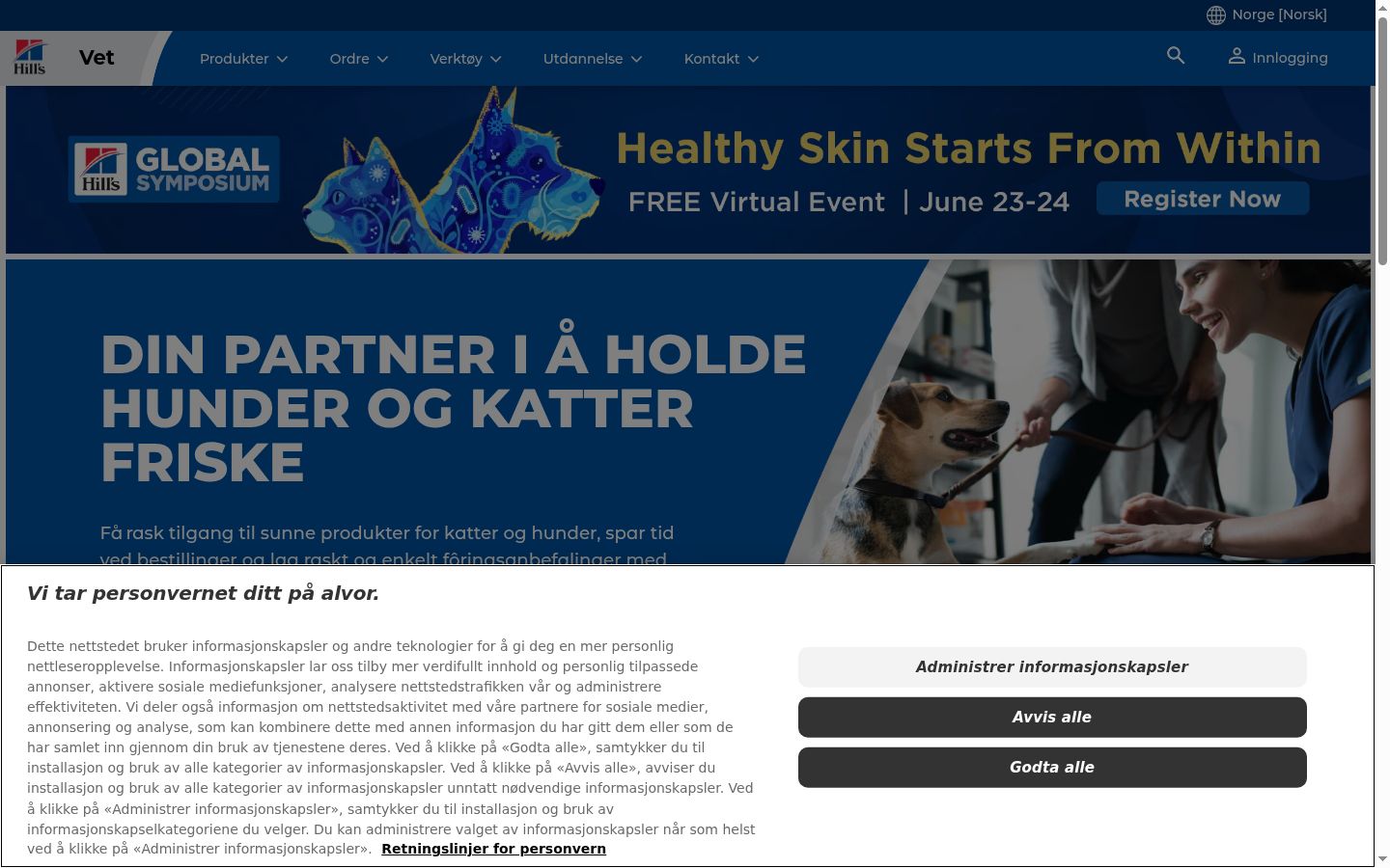 Screenshot tal-banner tal-kunsens muri qabel kwalunkwe interazzjoni