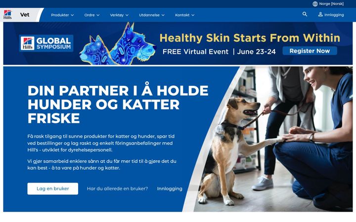 Screenshot of hillsvet.no