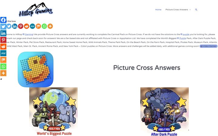 Screenshot of hilltopgaming.com