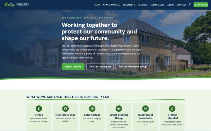 Screenshot of hilltoppark.co.uk