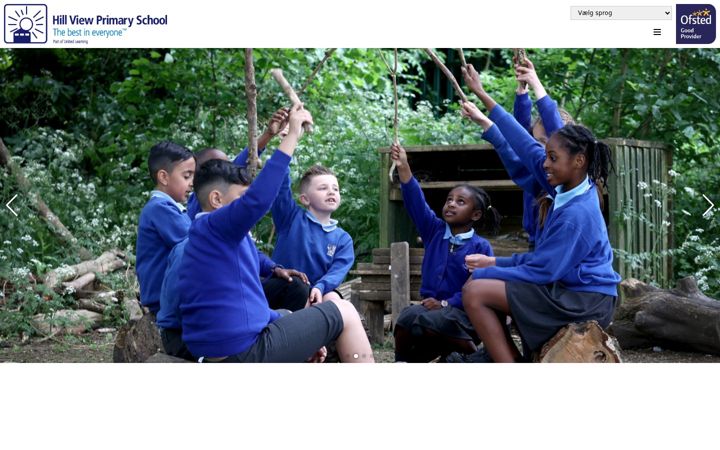 Screenshot of hillview-school.co.uk