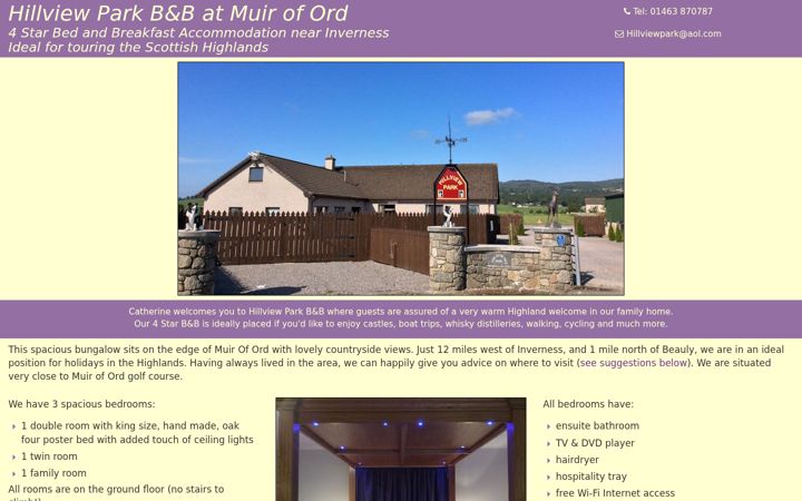 Screenshot of hillviewpark.co.uk