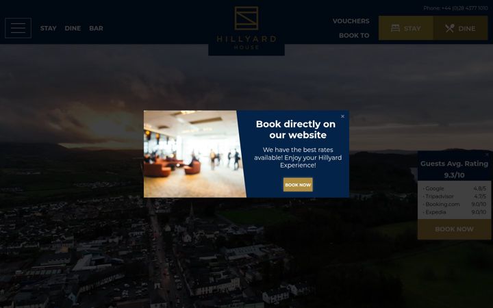 Screenshot of hillyard-house.co.uk