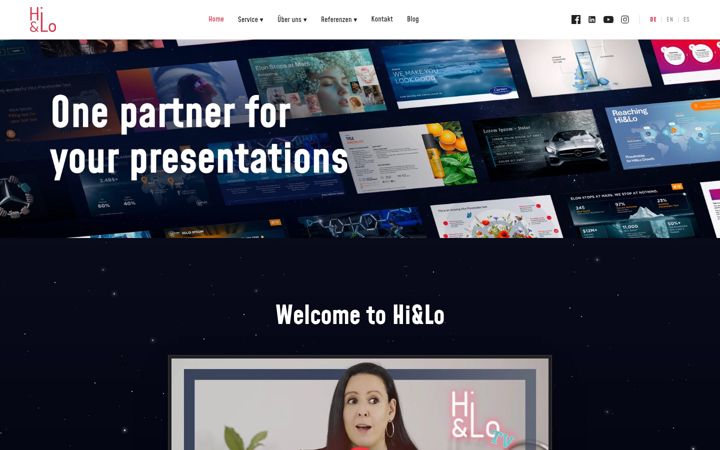 Screenshot of hilo-agency.de
