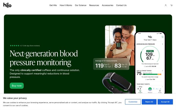 Screenshot of hilo.com