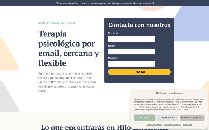 Screenshot of hiloemocional.com