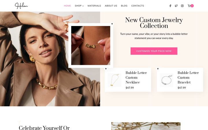 Screenshot of hilonjewelry.com