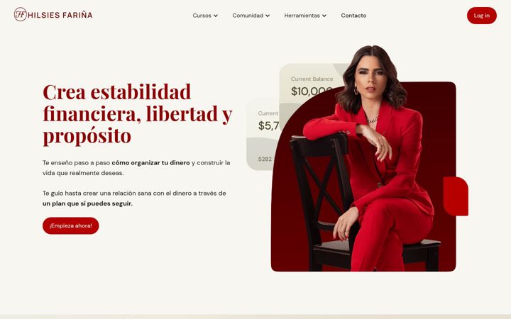 Screenshot of hilsiesfarina.com