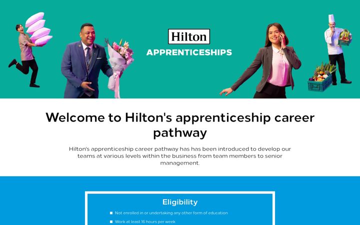 Posnetek zaslona hiltonapprenticeships.co.uk