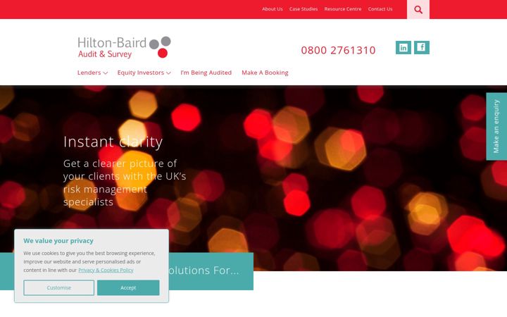 Screenshot of hiltonbairdaudit.co.uk