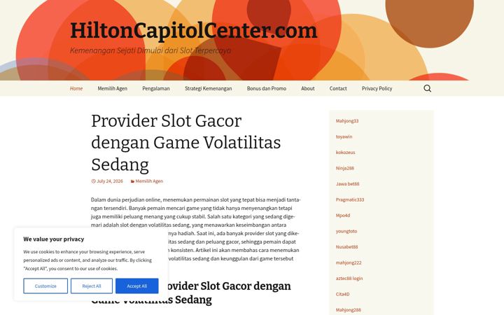 Screenshot of hiltoncapitolcenter.com