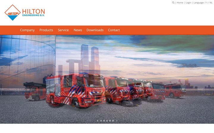 Screenshot of hiltonengineering.nl