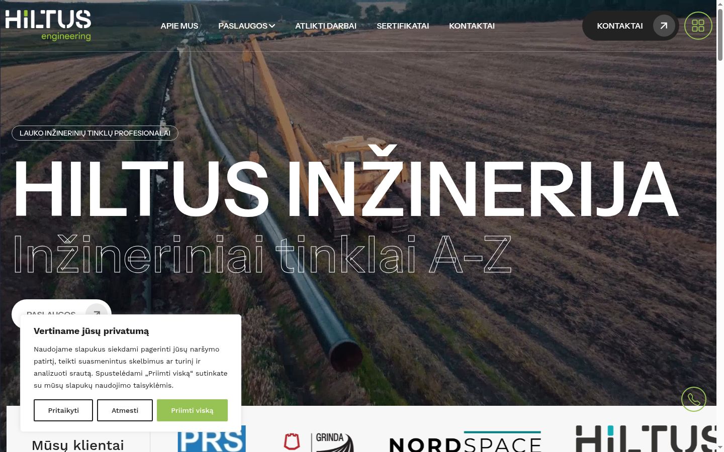 Screenshot des Einwilligungsbanners vor jeglicher Interaktion