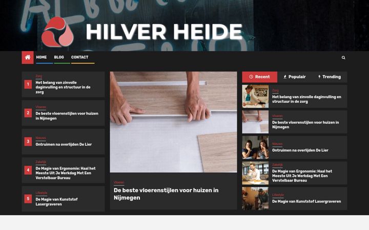 Screenshot of hilverheide.nl