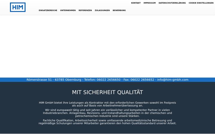 Screenshot of him-gmbh.com