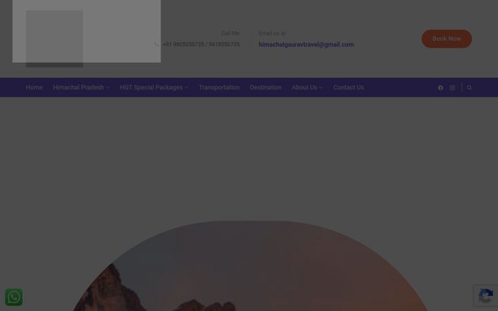 Screenshot of himachalgauravtravels.com