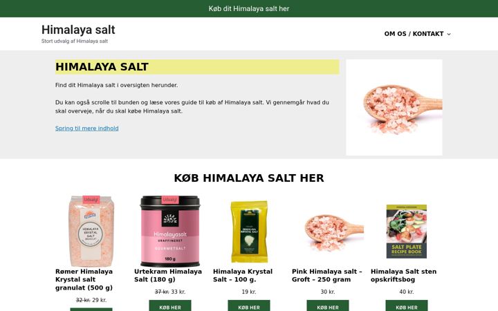 Screenshot of himalaya-salt.dk