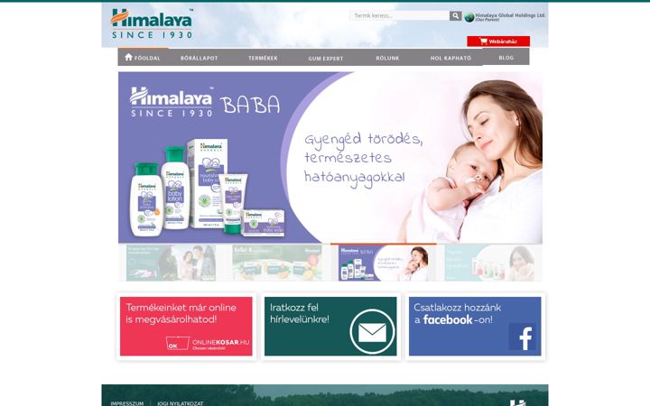 Screenshot of himalayaherbals.hu