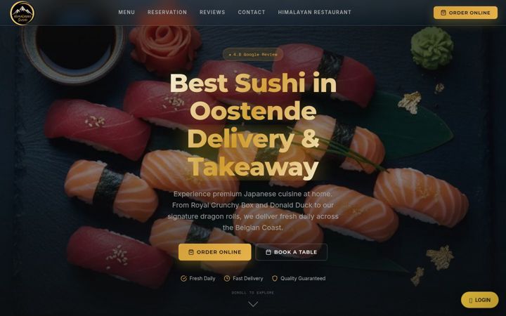 Screenshot of himalayan-sushi.be
